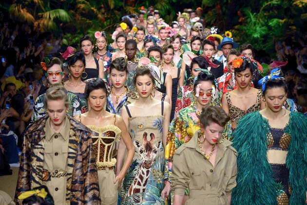 Bilder des Jahres 2019, Entertainment 09 September Entertainment Themen der Woche KW38 Women s Fashion, Dolce and Gabbana Fashion Show (Maurizio Maule Fotogramma, Milan - 2019-09-22) p.s. la foto e utilizzabile nel rispetto del contesto in cui e stata scattata, e senza intento diffamatorio del decoro delle persone rappresentate  Copyright: xMaurizioxMaulex xFOTOGRAMMAx