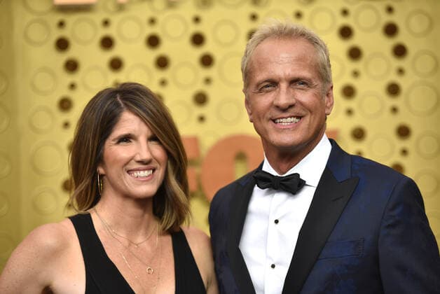 (L-R) Mandy Fabian and Patrick Fabian arrive for the 71st annual Primetime Emmy Awards held at the Microsoft Theater in downtown Los Angeles on Sunday, September 22, 2019.  LAP2019092222 CHRISTINExCHEW
