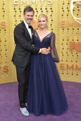 Graham Larson and Rhea Seehorn arrive for the 71st annual Primetime Emmy Awards held at the Microsoft Theater in downtown Los Angeles on Sunday, September 22, 2019.  LAP2019092250 CHRISTINExCHEW