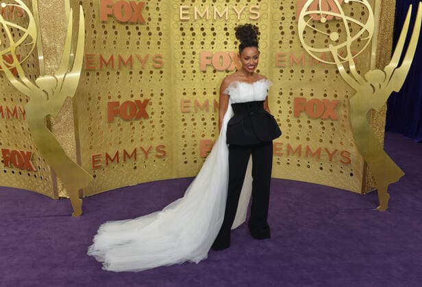 Melanie Liburd arrives for the 71st annual Primetime Emmy Awards held at the Microsoft Theater in downtown Los Angeles on Sunday, September 22, 2019.  LAP201909221052 CHRISTINExCHEW