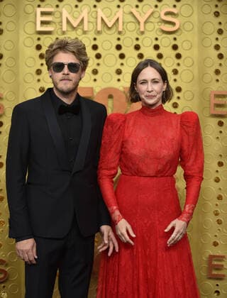 Renn Hawkey and Vera Farmiga arrive for the 71st annual Primetime Emmy Awards held at the Microsoft Theater in downtown Los Angeles on Sunday, September 22, 2019.  LAP201909221056 CHRISTINExCHEW
