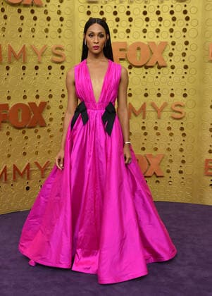 Mj Rodriguez arrives for the 71st annual Primetime Emmy Awards held at the Microsoft Theater in downtown Los Angeles on Sunday, September 22, 2019.  LAP2019092295 CHRISTINExCHEW