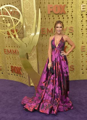 Chrishell Hartley arrives for the 71st annual Primetime Emmy Awards held at the Microsoft Theater in downtown Los Angeles on Sunday, September 22, 2019.  LAP20190922103 CHRISTINExCHEW