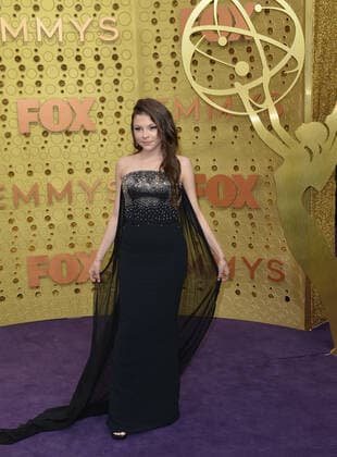 Hannah Zeile arrives for the 71st annual Primetime Emmy Awards held at the Microsoft Theater in downtown Los Angeles on Sunday, September 22, 2019.  LAP201909221091 CHRISTINExCHEW
