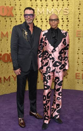 (L-R) Georges LeBar and RuPaul arrive for the 71st annual Primetime Emmy Awards held at the Microsoft Theater in downtown Los Angeles on Sunday, September 22, 2019.  LAP20190922118 CHRISTINExCHEW