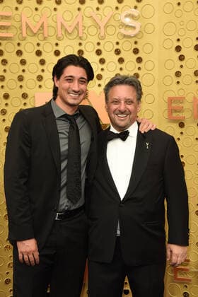 September 22, 2019, Los Angeles, California, USA: Nick Shurma, Frank Shurma at the Primetime Emmy Awards arrivals at the Microsoft Theater in Los Angeles. Los Angeles USA - ZUMAh84_ 20190922_sha_h84_823 Copyright: xKathyxHutchinsx