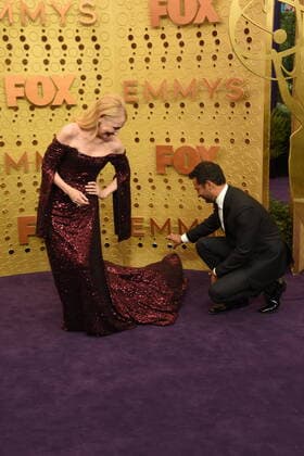 September 22, 2019, Los Angeles, California, USA: Darwin Shaw, Patricia Clarkson during red carpet arrivals for the 71st Emmy Awards, at the Microsoft Theater. Los Angeles USA  - ZUMAy Aw 20190922_mda_h84_417 Copyright: xKathyxHutchinsx