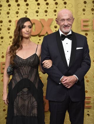 (L-R) Rebecca Elena Banks and Jonathan Banks arrive for the 71st annual Primetime Emmy Awards held at the Microsoft Theater in downtown Los Angeles on Sunday, September 22, 2019.  LAP201909221351 CHRISTINExCHEW