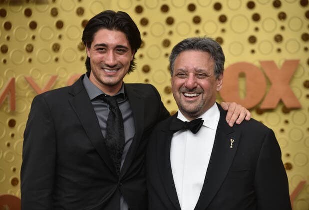(L-R) Nick Scherma and Frank Scherma arrive for the 71st annual Primetime Emmy Awards held at the Microsoft Theater in downtown Los Angeles on Sunday, September 22, 2019.  LAP20190922662 CHRISTINExCHEW