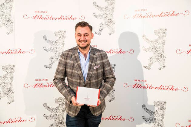 Restaurant manager and sommelier of Pots and Berlin host 2019 Mathias Brandweiner at the announcement of the Berliner Meisterkoeche 2019 in Berlin on 24 September 2019 Berliner Meisterkoeche 2019