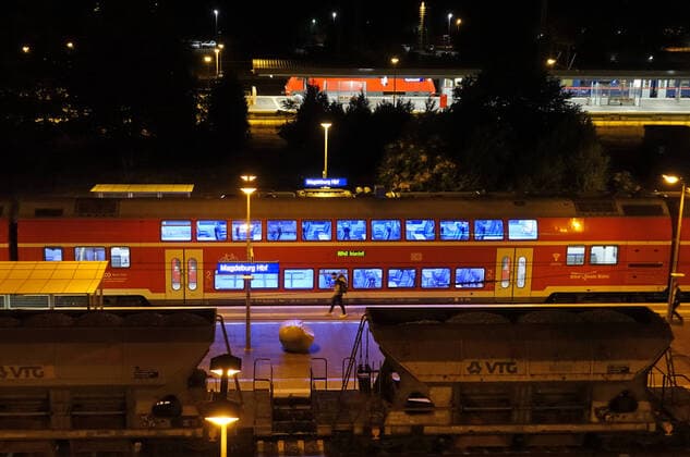 06 09 2019, Magdeburg, Saxony Anhalt, GER trains in the main