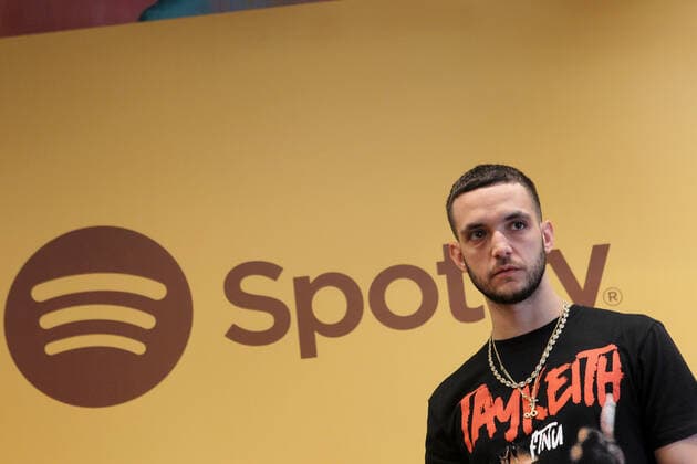 The trap singer and rapper, C. Tangana, during the Spanish Urban Music Event organized by Spotify on September 25, 2019 in Madrid, Spain.  (2019092528)
