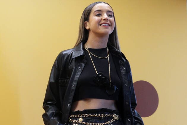 The pop singer and dancer, Lola indigo, during the Spanish Urban Music Event organized by Spotify on September 25, 2019 in Madrid, Spain.  (2019092530)