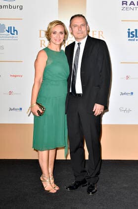 Caren Miosga with husband Tobias Grob at the presentation of the German Radio Prize 2019 in the Elbphilharmonie Hamburg, 25 09 2019 Foto:xF.xKernx xFuturexImage