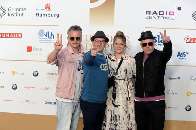 Fat bread with Anne Raddatz as guest at the award ceremony of the 10 German Radio Prize on 25 09 2019 The German Radio Prize was awarded at the Elbphilharmonie in Hamburg at the award ceremony of the German Radio Prize 2019 on 25 09 2019 The award ceremony took place at the Hamburg Elbphilharmonie in Hamburg, Hamburg Hafen Hamburg Deutschland