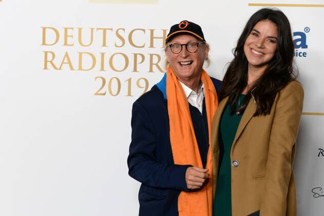 Otto Waalkes and Lilly Robert as guests at the award ceremony of the 10 German Radio Prize on 25 09 2019 The German Radio Prize was awarded at the Elbphilharmonie in Hamburg at the award ceremony of the German Radio Prize 2019 on 25 09 2019 The award ceremony took place at the Hamburg Elbphilharmonie in Hamburg, Hamburg Hafen Hamburg Deutschland