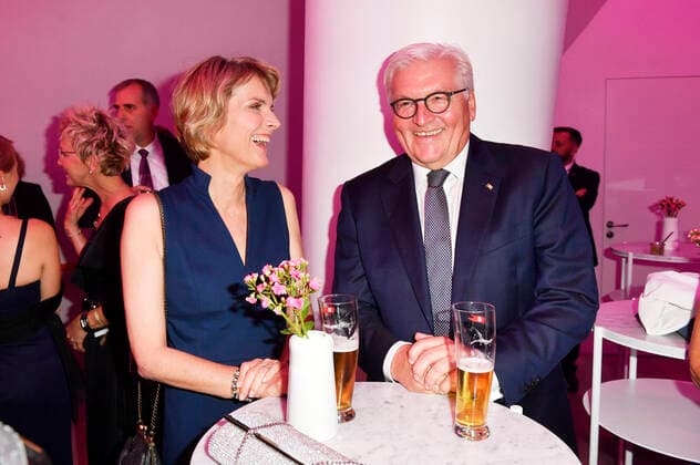 Marietta Slomka and Frank Walter Steinmeier at the presentation of the German Radio Prize 2019 in the Elbphilharmonie Hamburg, 25 09 2019 Foto:xF.xKernx xFuturexImage