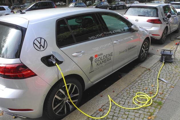The fan community comes into the vault for the YouTube Festival The VIP vehicles are plugged into the power outlet on site