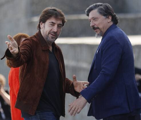 Brothers Javier (R) and Carlos Bardem (L) pose during the presentation of the documentary Sanctuary at the 67th edition of the San Sebastian International Film Festival, 26 September 2019, in San Sebastian, Spain. San Sebastian International Film Festival !ACHTUNG: NUR REDAKTIONELLE NUTZUNG!  Copyright: xJuanxHerrerox GRAFCAV8799 20190926-637051056117540884