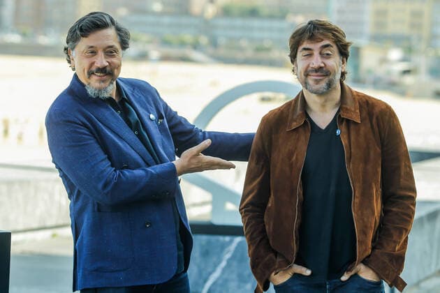 San Sebastian, SPAIN-September 26: Carlos and Javier Bardem attends the Donostia Award photocell during the 67th San Sebastian film festival at Zurriola beach in San Sebastian, Spain on. September 26, 2019. Copyright: xJimmyxOlsen MediaxPunchx