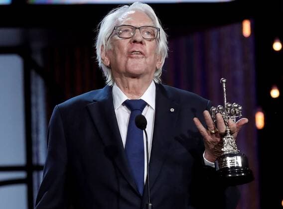 Bilder des Jahres 2019, Entertainment 09 September Entertainment Themen der Woche KW39 Entertainment Bilder des Tages GRAF9466. SAN SEBASTIÁN (GIPUZKOA), 26 09 2019.- Canadian actor Donald Sutherland after receiving the Donostia award during the San Sebastian s Cinema Festival gala held in San Sebastian, Basque Country, Spain 26 September 2019. SAN SEBASTIAN S CINEMA FESTIVAL !ACHTUNG: NUR REDAKTIONELLE NUTZUNG!  Copyright: xJuanxHerrerox GRAF9464 20190926-637051359551915989