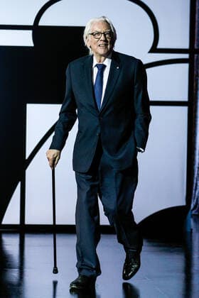 San Sebastian, SPAIN-September 26: Donald Sutherland receives the Donostia award for a lifetime achievements during the 67th San Sebastian film festival at El Kursaal in San Sebastian, Spain on September 26, 2019. Copyright: xJimmyxOlsenx