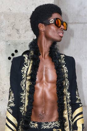 Paris Fashion Week. Defile PAP Printemps Ete 2020. Paco Rabanne. People. Sortie du defile Paco Rabanne. Alton Mason. 245508 2019-09-26  Copyright: xSebastienxFremontx xStarfacex STAR_245508_023