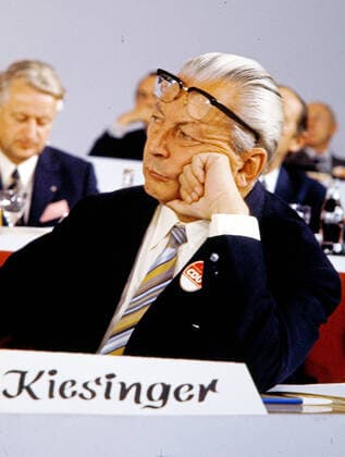 CDU Party Congress 1971 Kurt Georg Kiesinger CDU Chancellor, Germany