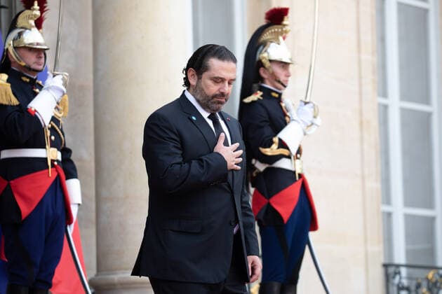 Lebanon s Prime Minister Saad Hariri leaves after a lunch at the Elysee Palace after the funeral ceremony for late French President Jacques Chirac during a national day of mourning in Paris, France, September 30, 2019. Former French President Jacques Chirac died on September 26, 2019.  Copyright: xChristophexMorinx