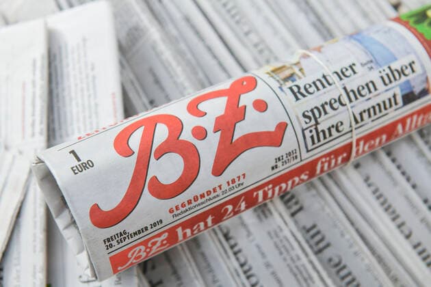 Berliner Boulevardzeitung BZ *** Berlin tabloid BZ