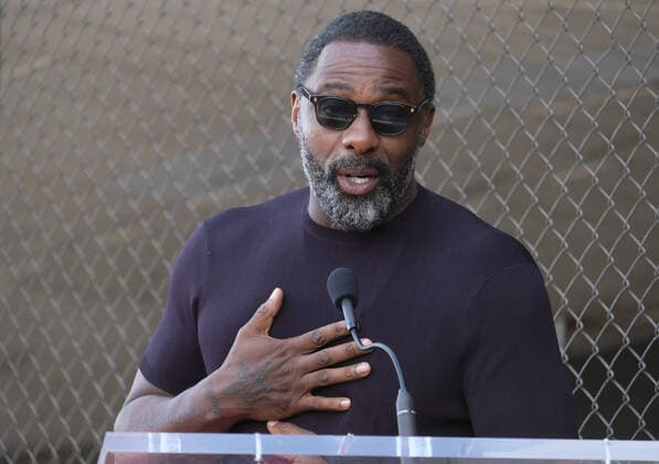 October 1, 2019, Los Angeles, California, U.S: Idris Elba attends Tyler Perry star ceremony on the Hollywood Walk of Fame in the Category of Motion Pictures, on Tuesday, Oct. 1, 2019, in Los Angeles Los Angeles U.S. - ZUMAc68_ 20191001_zaf_c68_062 Copyright: xRingoxChiux