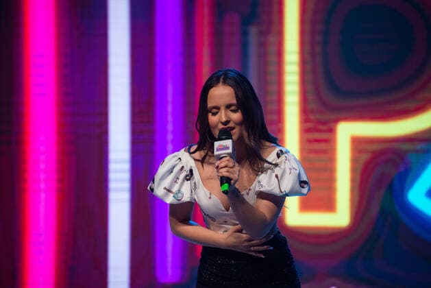 SÃO PAULO, SP - 02.10.2019: PREMIO JOVEM BRASILEIRO PJB - Larissa Manoela sings and performs during the award during the Young Brazilian Award (PJB), which awards the most outstanding young people in Brazil and worldwide, this Tuesday (01) October at the memorial in São Paulo, SP. x1803963x  BrunoxFernandes
