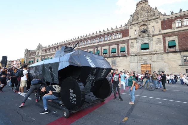October 2, 2019 EUM20191002NAC21 JPG MEXICO CITY, ProtestsProtests October 2 Aspects of the march held this October 2, 2019 in streets of the Historic Center, held to commemorate the 1968 student massacre Photo Agency EL UNIVERSALAFBV  - ZUMAu78_ 20191002_zaf_u78_050 Copyright: xElxUniversalx