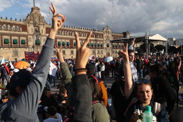 October 2, 2019 EUM20191002NAC20 JPG MEXICO CITY, ProtestsProtests October 2 Aspects of the march held this October 2, 2019 in the streets of the Historic Center, held to commemorate the 1968 student massacre Photo Agency EL UNIVERSALAFBV  - ZUMAu78_ 20191002_zaf_u78_051 Copyright: xElxUniversalx