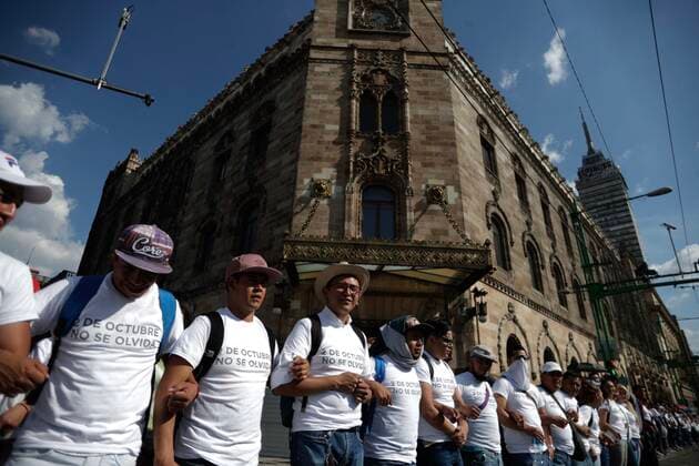 October 2, 2019 EUM20191002NAC61 JPG MEXICO CITY, ProtestsProtests October 2 Aspects of the riots generated during the march held this October 2, 2019 in the streets of the Historic Center, held to commemorate the 1968 student massacre Photo Agency EL UNIVERSALDiego Simon SanchezAFBV  - ZUMAu78_ 20191002_zaf_u78_106 Copyright: xElxUniversalx