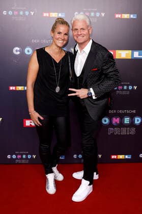 Guido Cantz with wife Kerstin Ricker at the award ceremony of the 23 German Comedy Prize 2019 in the studio in Cologne Mühlheim Cologne, 02 10 2019 Foto:xC.xHardtx xFuturexImage