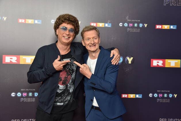 Comedian Atze Schröder and Michael Kessler come to Cologne on 02 10 2019 for the 20 German Comedy Prize 2019, which is awarded annually to comedians for comedy shows and moderations.
