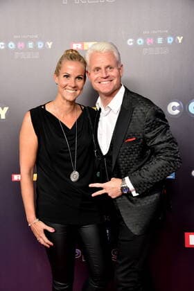 Guido Cantz with his wife Kerstin comes to Cologne on 02 10 2019 for the award of the 20 German Comedy Prize 2019, he is awarded annually to comedians, for comedy shows and moderations.