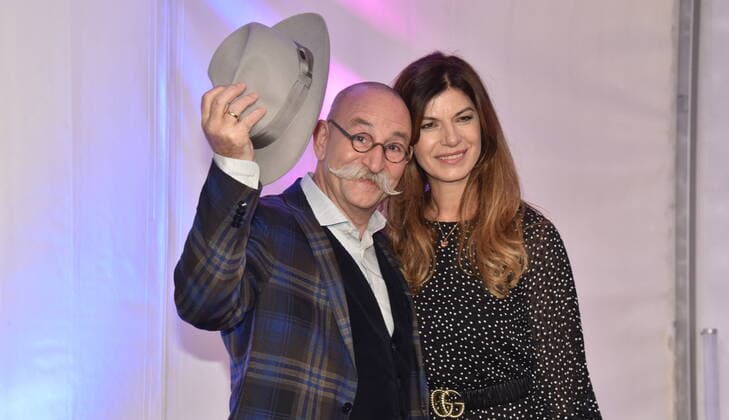 Horst Lichter with his wife Nada comes to Cologne on 02 10 2019 for the award of the 20 German Comedy Prize 2019, which is awarded annually to comedians, for comedy shows and moderations.