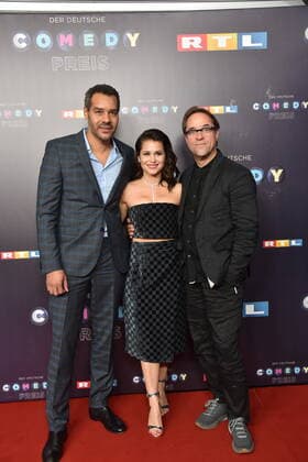 not recognized, l r, Cristina do Rego and Jan Josef Liefers come to Cologne on 02 10 2019 for the award of the 20 German Comedy Prize 2019, it is awarded annually to comedians, for comedy shows and moderations