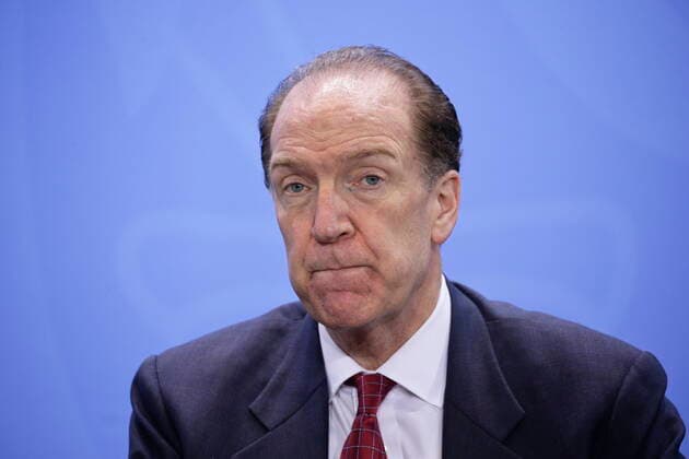 01 10 2019, Berlin, Germany Press release by Federal Chancellor Angela Merkel and the chairmen of international economic and financial organizations after the joint discussion at the Federal Chancellery Photo David Malpass, President of the World Bank