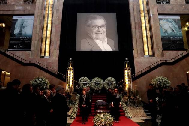 October 3, 2019 EUM20191003CUL04 JPG MEXICO CITY TributeHomage Leon Portilla October 3, 2019 Aspects of the present body tribute to historian Miguel Leon Portilla at the Palacio de Bellas Artes Photo Agency EL UNIVERSALJuan BoitesEELG  - ZUMAu78_ 20191003_zaf_u78_024 Copyright: xElxUniversalx