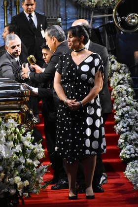 Jose Jose posthumous tribute in Mexico MEXICO CITY, MEXICO - OCTOBER 9: Jose Joel, Anel Norena, Marysol Estrella Ortiz Norena during a posthumous tribute of Singer Jose Jose at Palacio de Bellas Artes on October 9, 2019 in Mexico City, Mexico  Copyright: xCarlosxTischlerx EYE_9332