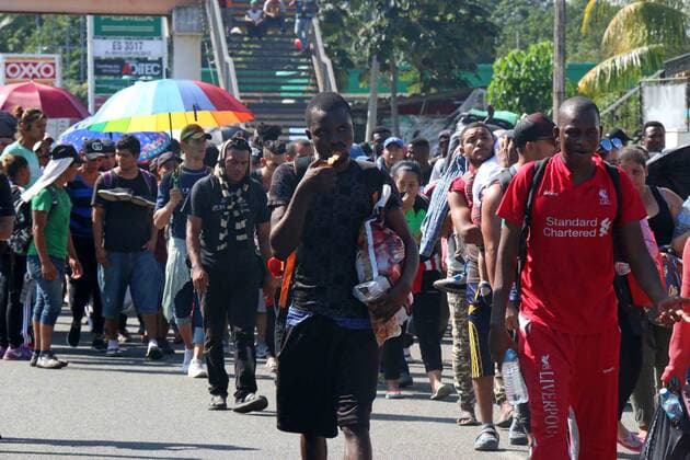 October 12, 2019 EUM20191012NAC05 JPG TAPACHULA, Chis MigrantsMigrantsCaravan October 12, 2019 Caravan made up of almost two thousand migrants from Central America, Cuba and Haiti left in the morning of Tapachula, Chiapas, on their way to the border with the United States Photo Agency EL UNIVERSALEELG  - ZUMAu78_ 20191012_zaf_u78_023 Copyright: xElxUniversalx