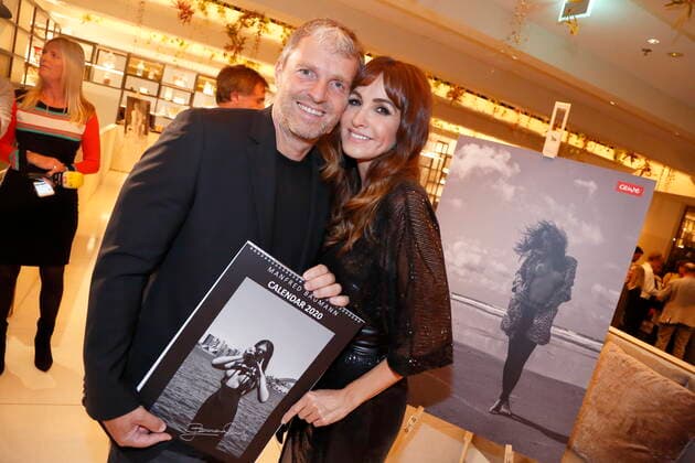 Manfred Baumann Calendar presentation FINE NUDE ART 2020 Vienna, Le Meridian, 14 10 2019 Manfred Baumann and wife Nelly Baumann Vienna Austria AVN101002355003