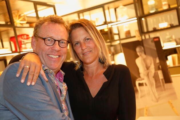 Manfred Baumann Calendar presentation FINE NUDE ART 2020 Vienna, Le Meridian, 14 10 2019 Herbert Steinböck and wife Wien Austria AVN101002355107