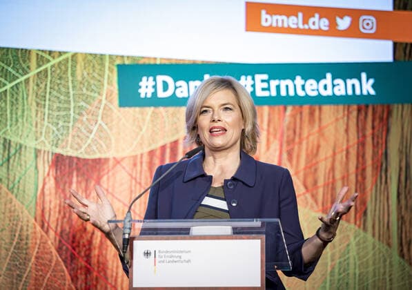 Federal Minister of Agriculture Julia Kloeckner, CDU, admitted during her speech at the Political Thanksgiving and the awarding of the Professor Niklas Medal at the Federal Ministry of Food and Agriculture Berlin, 15 10 2019 Berlin Germany Copyright: xJaninexSchmitz photothek.net BMELx