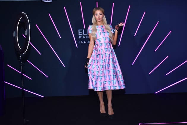 Paris Hilton launch Electrify perfume in Mexico City MEXICO CITY, MEXICO - OCTOBER 17: The businesswoman and socialite Paris Hilton poses for photos during the launch of her Electrify perfume at W Hotel on October 17, 2019 in Mexico City, Mexico  Copyright: xCarlosxTischlerx EYE_5623