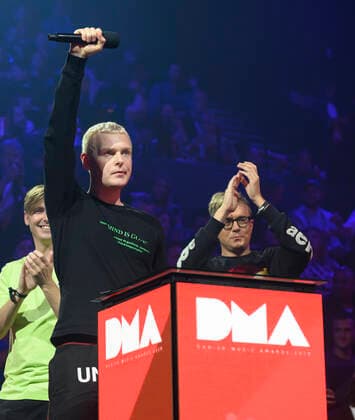 Recipient of the award as AArets Danish Rock Name AArets Danish Rock Name Minds of 99 on stage at the Danish Music Awards 2019 at K B Hallen on Thursday, October 17, 2019, Copenhagen,  Copyright: TorbenxChristensen TorbenxChristensenx COP300 spdk20191017-223026-L