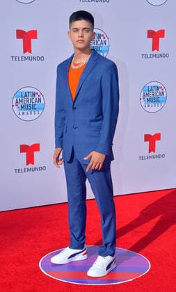 Musical artist Jay Ulloa arrives for the fifth annual Latin American Music Awards at the Dolby Theatre in the Hollywood section of Los Angeles on Thursday, October 17, 2019. The annual event honors outstanding achievements for artists in the Latin music industry.  LAP20191017053 JIMxRUYMEN